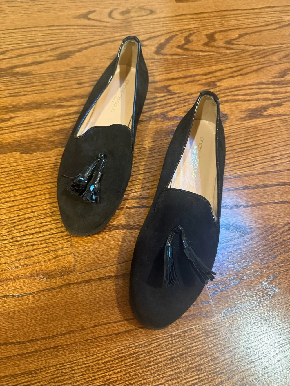 Andre Assous Women’s Black Suede Loafers - Never Worn!